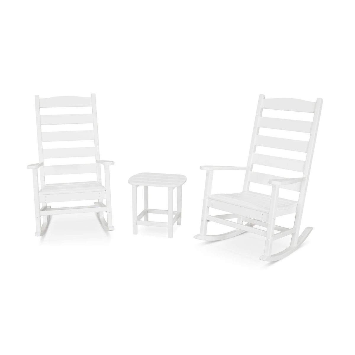 POLYWOOD PWS474-1 Set, 15" Wide - White