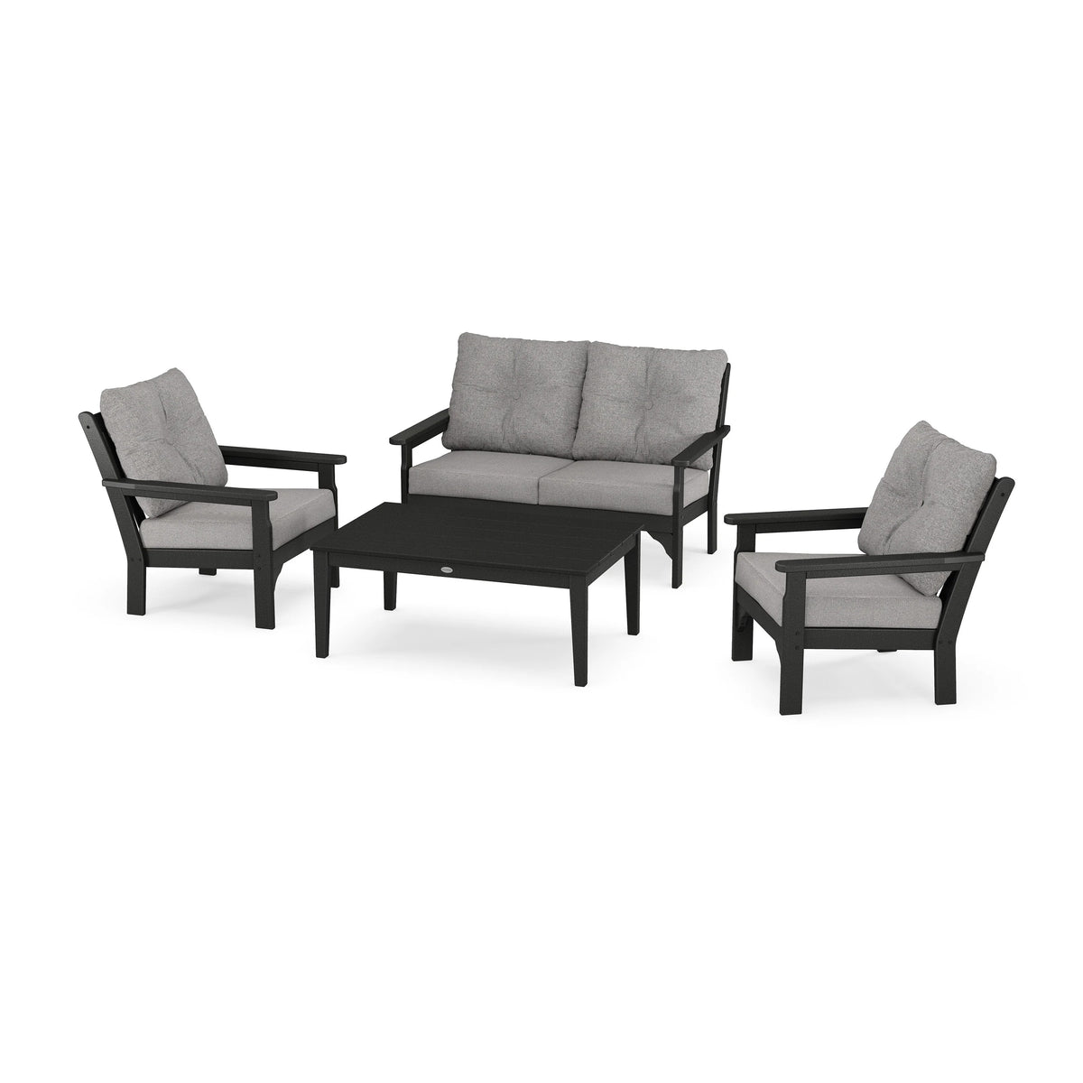 POLYWOOD PWS405-2-BL145980 Set, 42" Wide, Black - photo 4