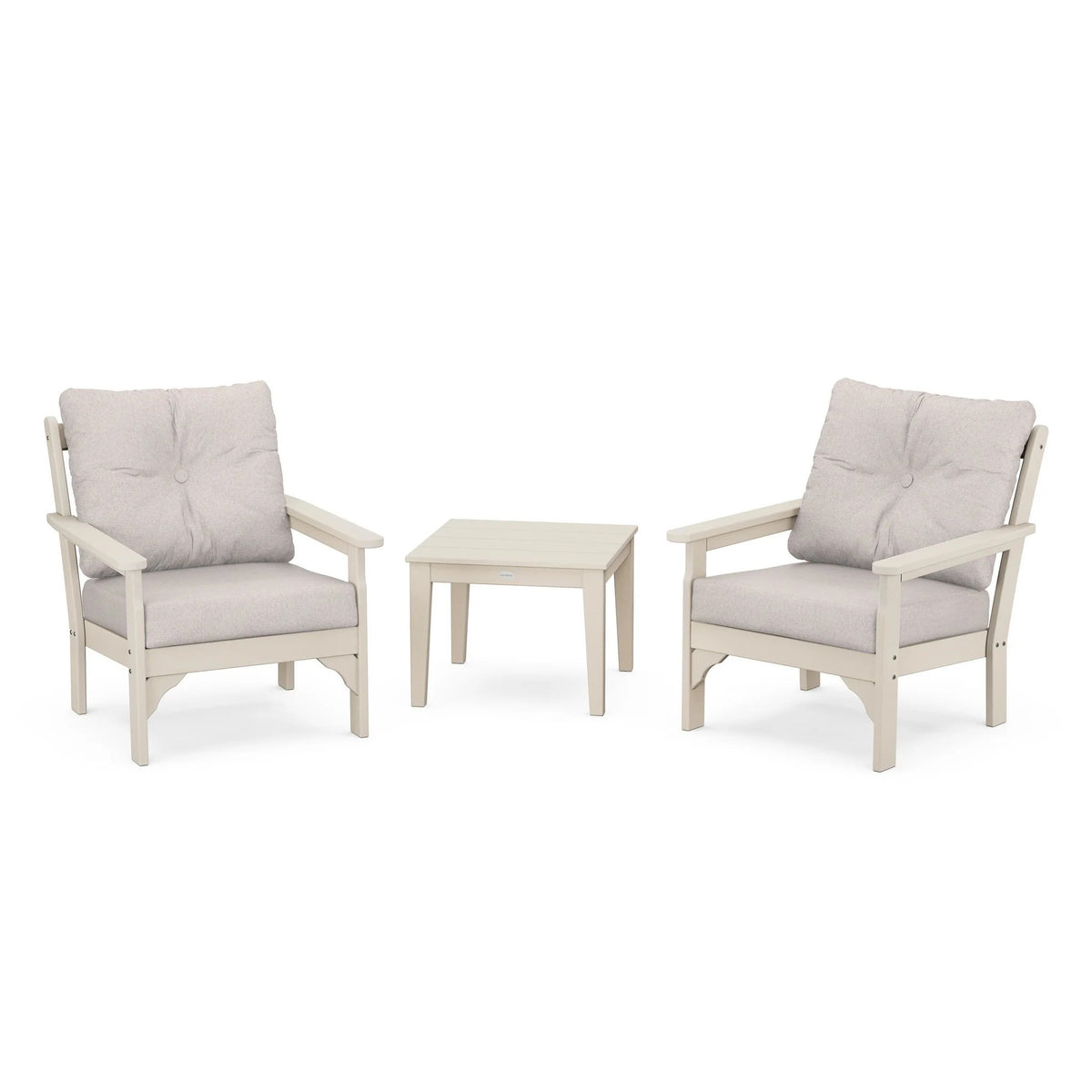 POLYWOOD PWS402-2 Set, 22 1/4" Wide - Mahogany Spiced Burlap