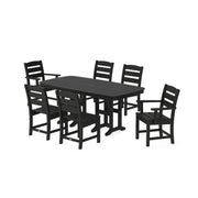 POLYWOOD PWS624-1 Table, 71 1/2" Wide - Black