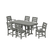 POLYWOOD PWS624-1 Table, 71 1/2" Wide - Slate Gray