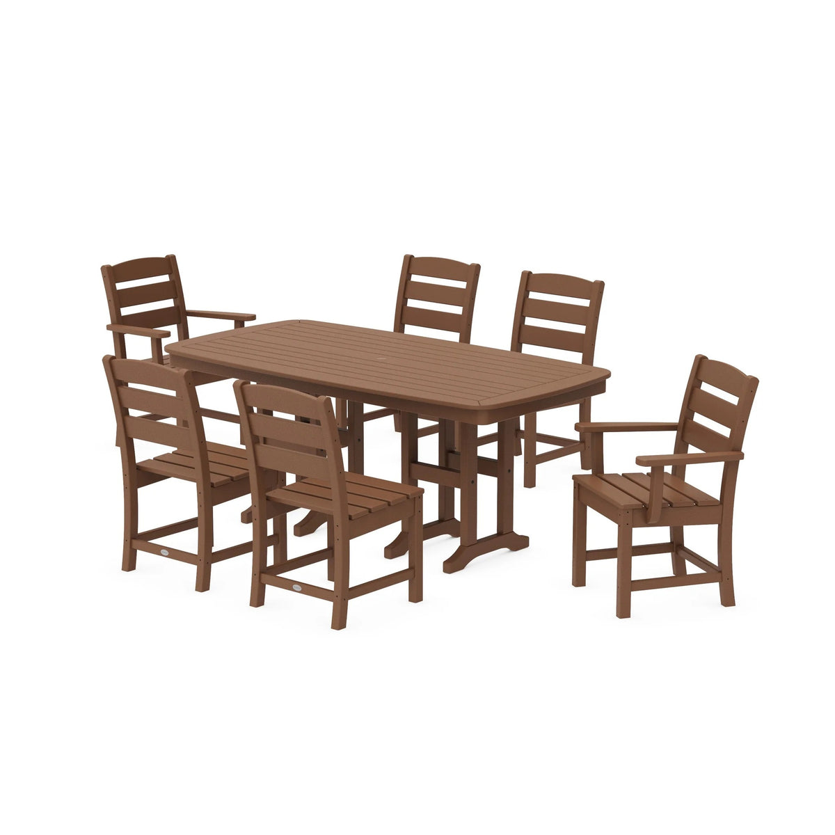 POLYWOOD PWS624-1 Table, 71 1/2" Wide - Teak