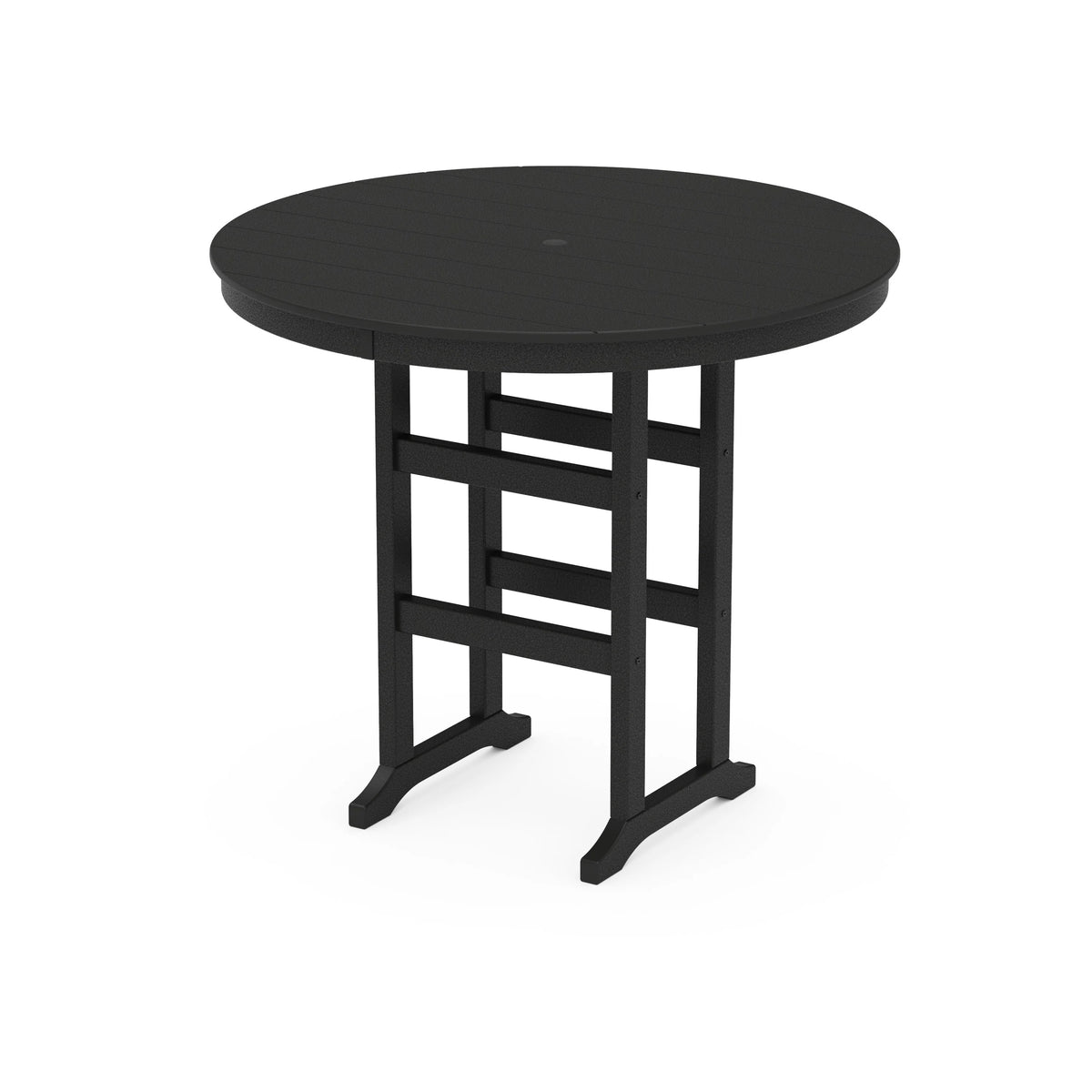 POLYWOOD Table, 48" Diameter - Black