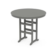 POLYWOOD Table, 48" Diameter - Slate Gray