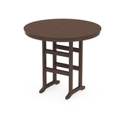 POLYWOOD Table, 48" Diameter - Mahogany