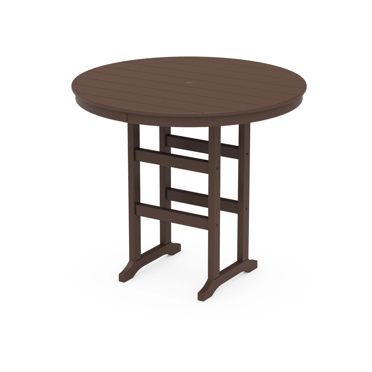 POLYWOOD Table, 48" Diameter - Mahogany
