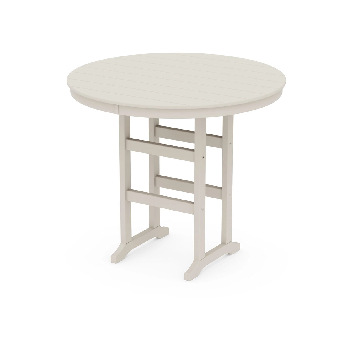 POLYWOOD Table, 48" Diameter - Sand