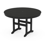 POLYWOOD Table, 48" Diameter - Black