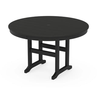 POLYWOOD Table, 48" Diameter - Black