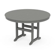 POLYWOOD Table, 48" Diameter - Slate Gray