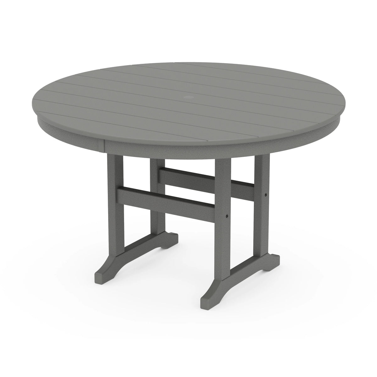 POLYWOOD Table, 48" Diameter - Slate Gray