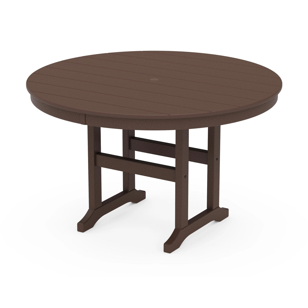 POLYWOOD Table, 48" Diameter - Mahogany