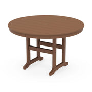 POLYWOOD Table, 48" Diameter - Teak