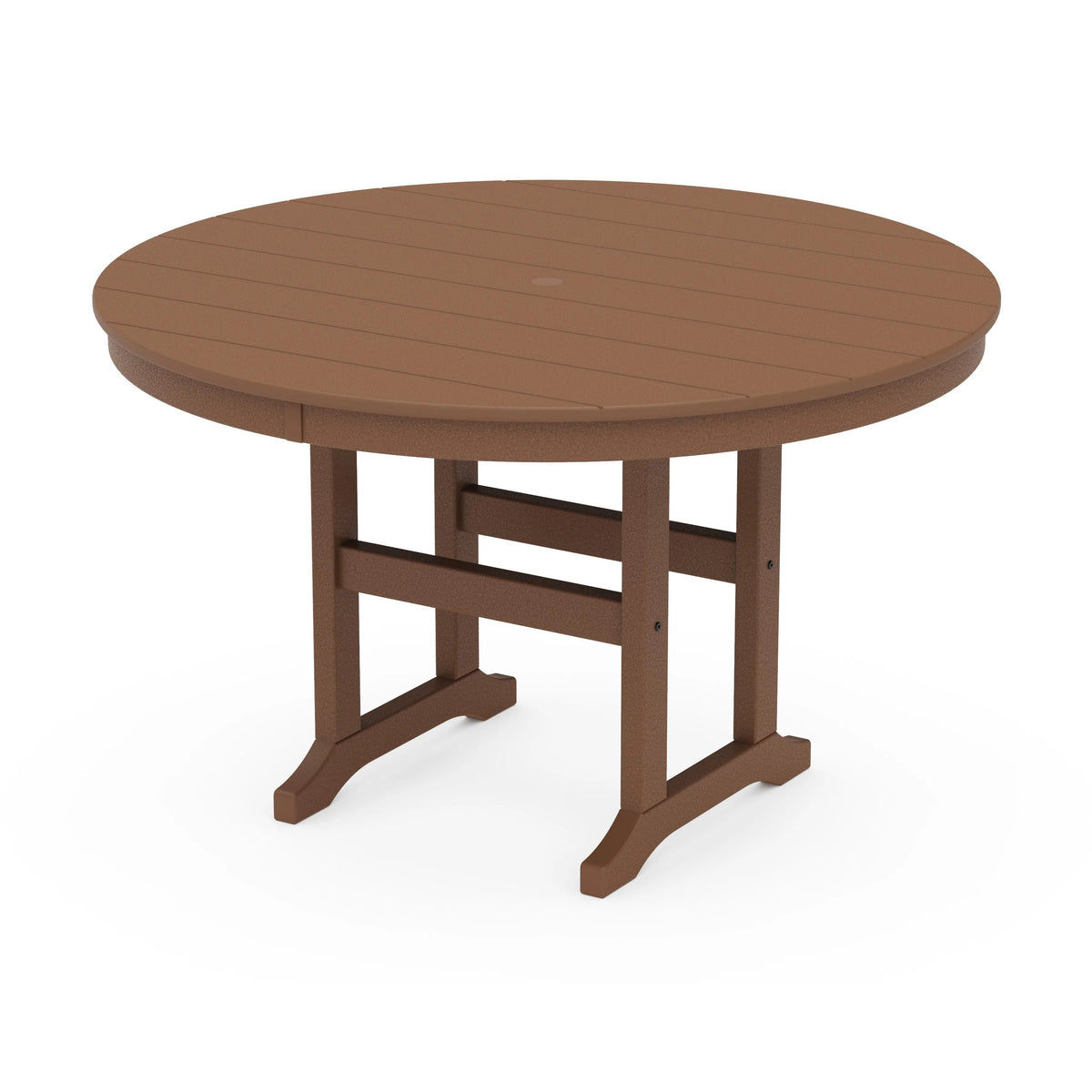 POLYWOOD Table, 48" Diameter - Teak
