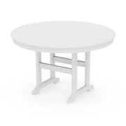 POLYWOOD Table, 48" Diameter - White
