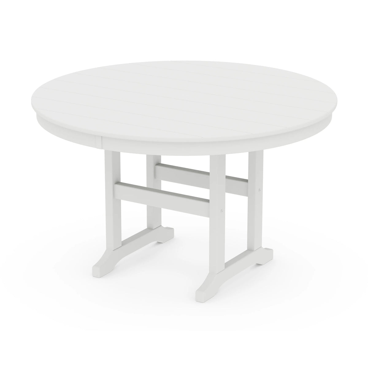 POLYWOOD Table, 48" Diameter - White