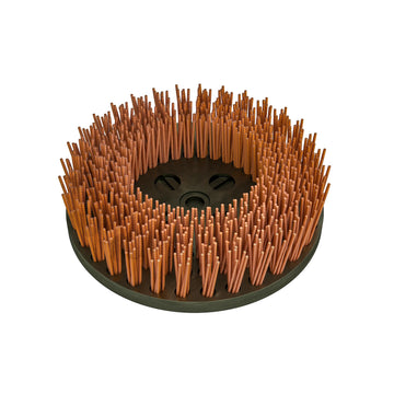 Onfloor Technologies 497037 Nylon Deck Brush, 6 1/2" Diameter, Brown, 3/Pack - Default Title