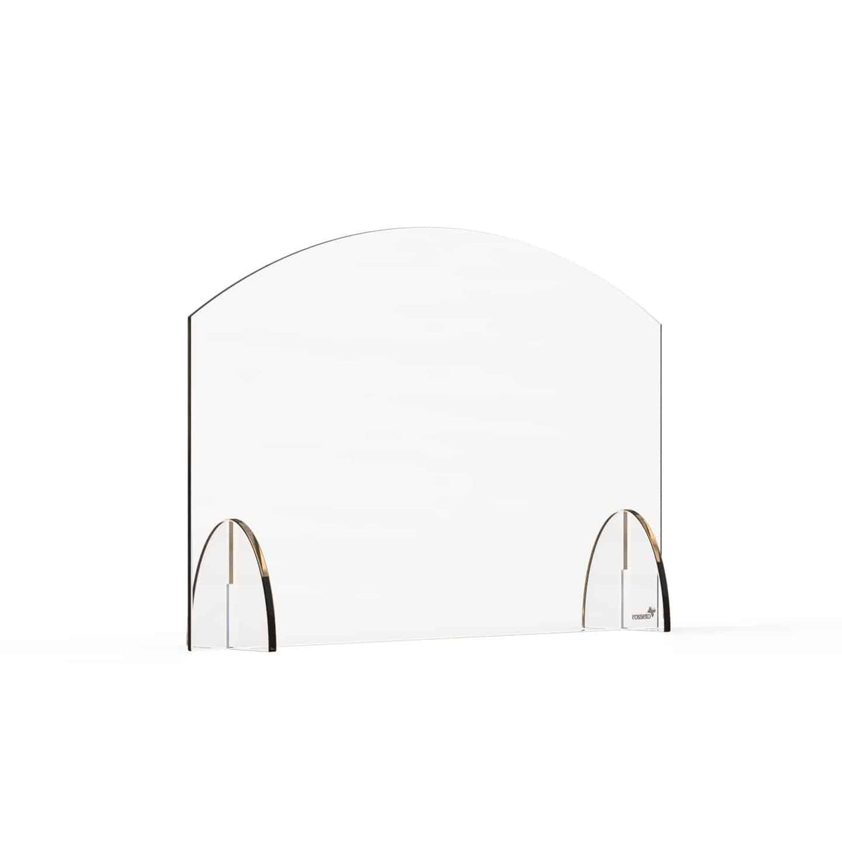 Rosseto Avant Guarde Acrylic Sneeze Guard, Clear - 24" x 4 11/16" x 15 1/2"