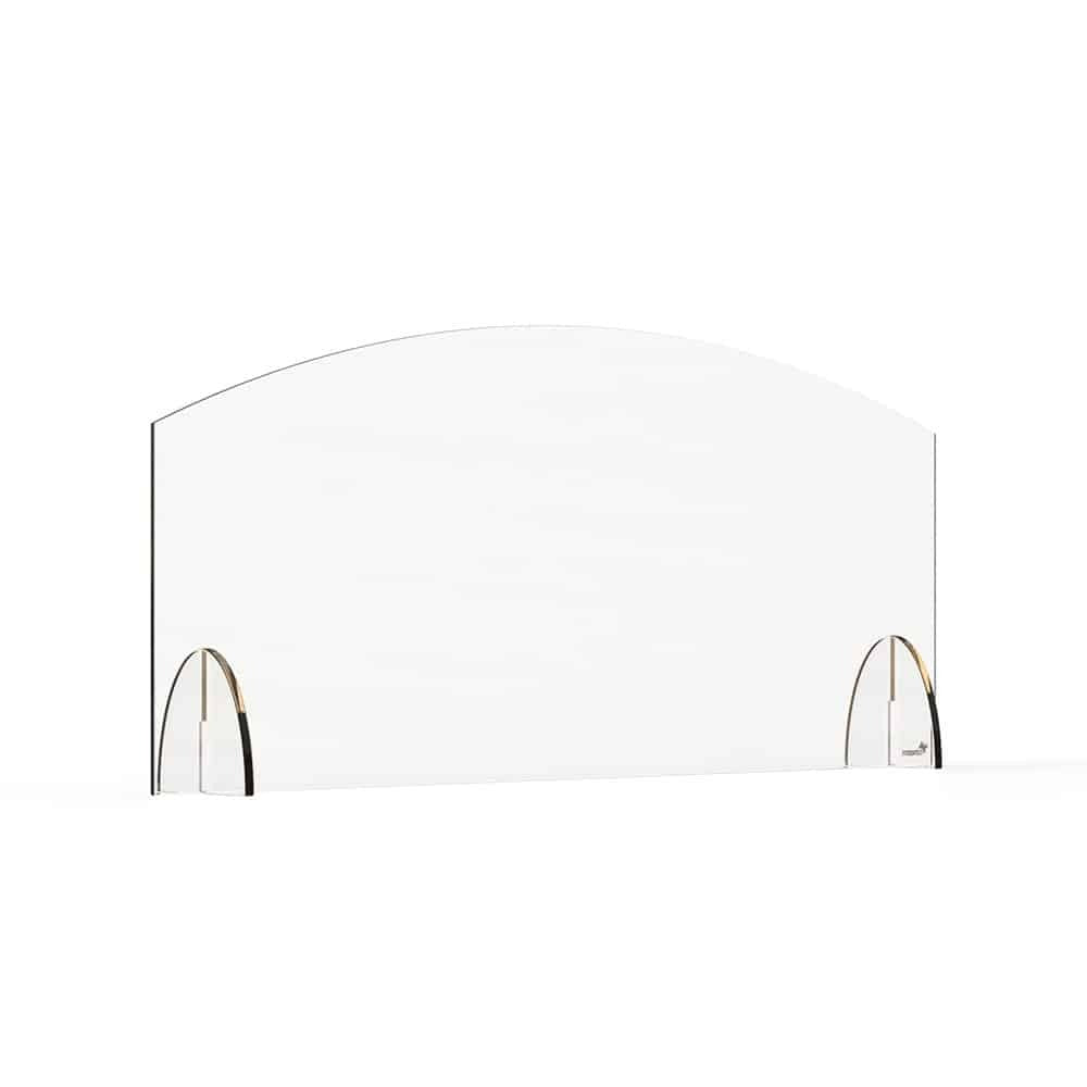 Rosseto Avant Guarde Acrylic Sneeze Guard, Clear - 36" x 4 11/16" x 15 1/2"