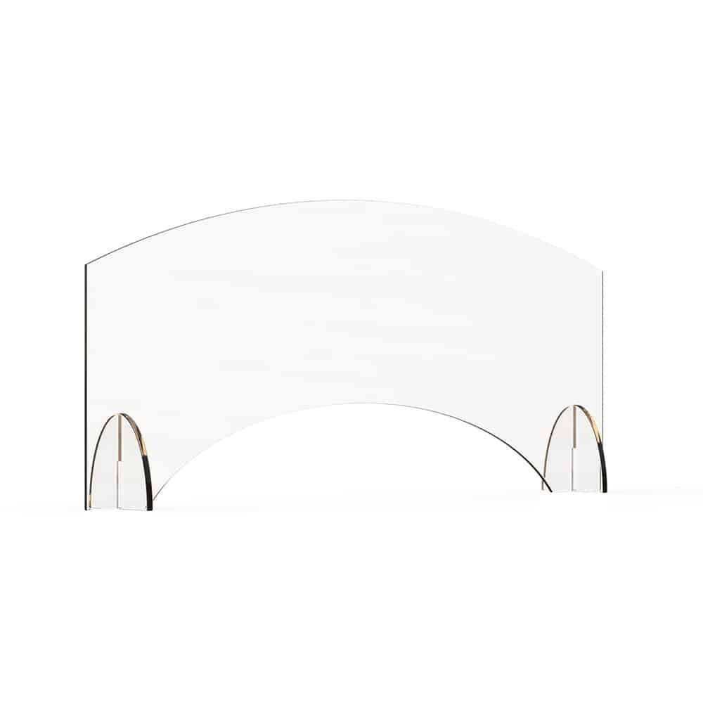 Rosseto Avant Guarde Acrylic Sneeze Guard, Clear - 36" x 4 11/16" x 15 1/2"