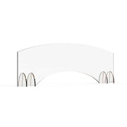 Rosseto Avant Guarde Acrylic Sneeze Guard, Clear - 48" x 4 11/16" x 15 1/2"