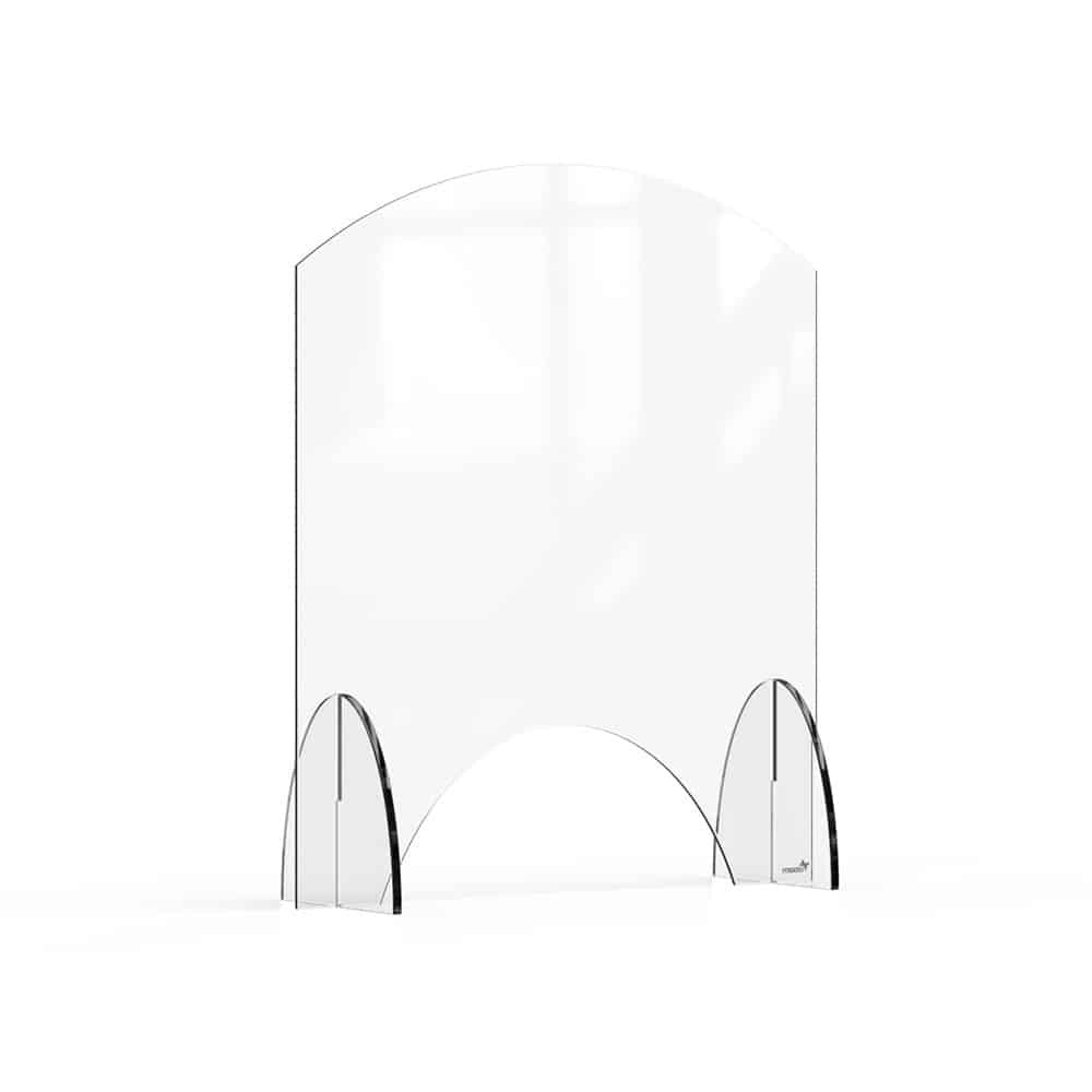 Rosseto Avant Guarde Acrylic Sneeze Guard, Clear - 24" x 8" x 28"