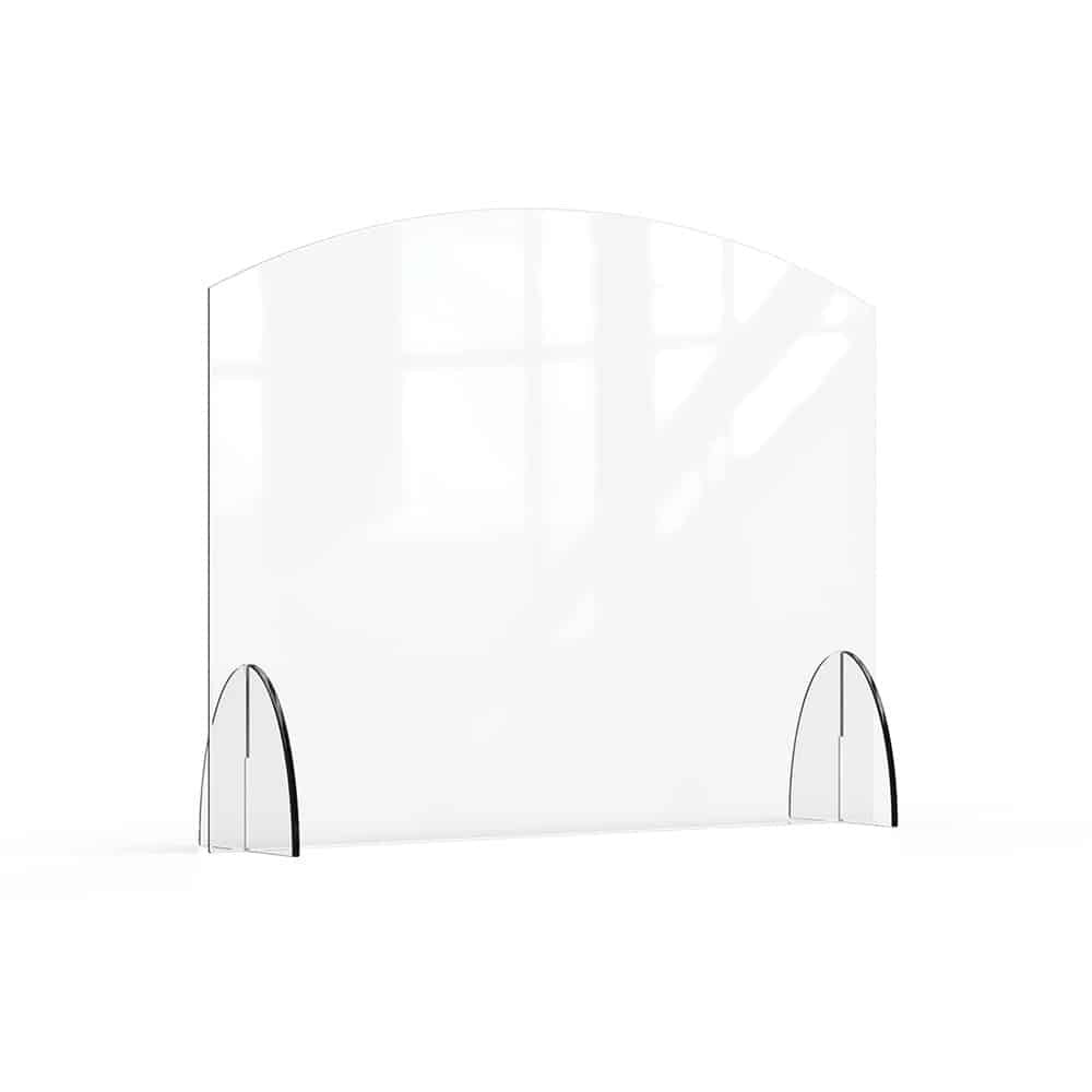 Rosseto Avant Guarde Acrylic Sneeze Guard, Clear - 36" x 8" x 28"