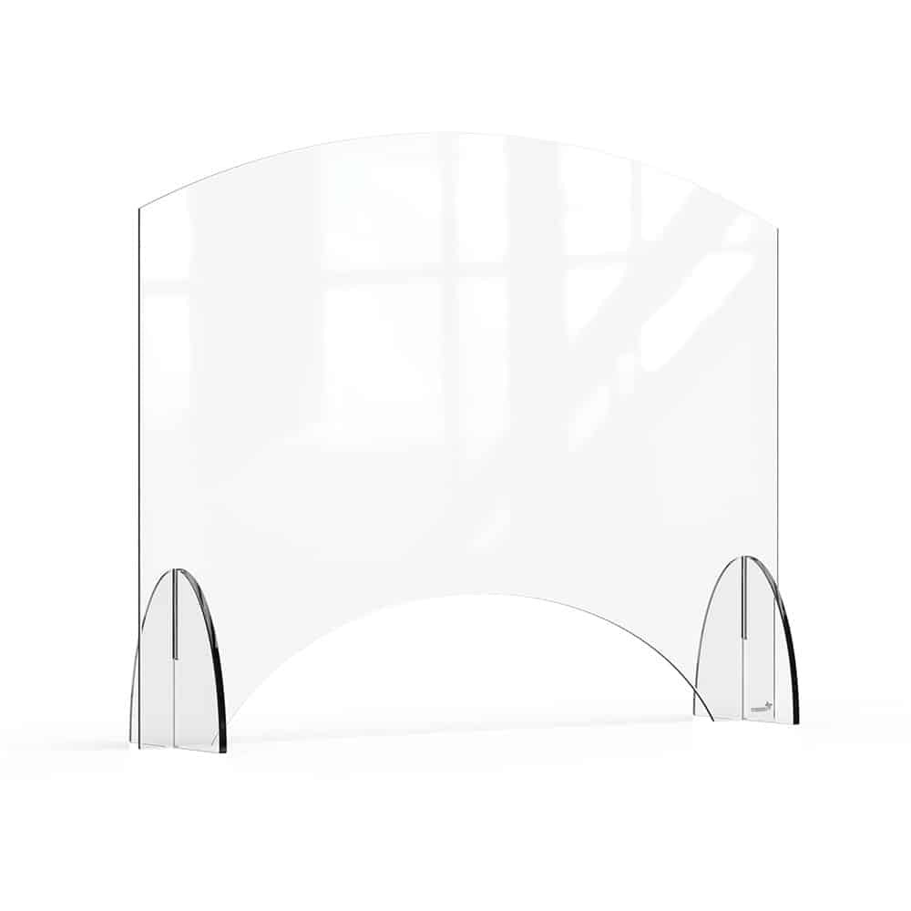 Rosseto Avant Guarde Acrylic Sneeze Guard, Clear - 36" x 8" x 28"