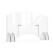 Rosseto AG013 Avant Guarde Acrylic Sneeze Guard, 48" Wide, Clear - Default Title
