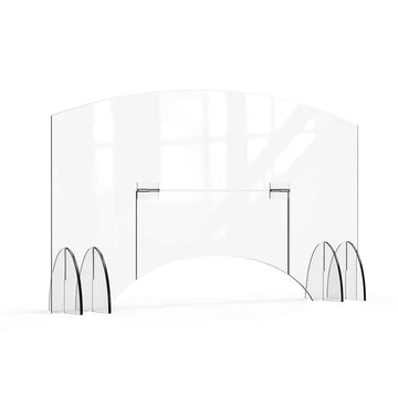 Rosseto AG013 Avant Guarde Acrylic Sneeze Guard, 48" Wide, Clear - Default Title