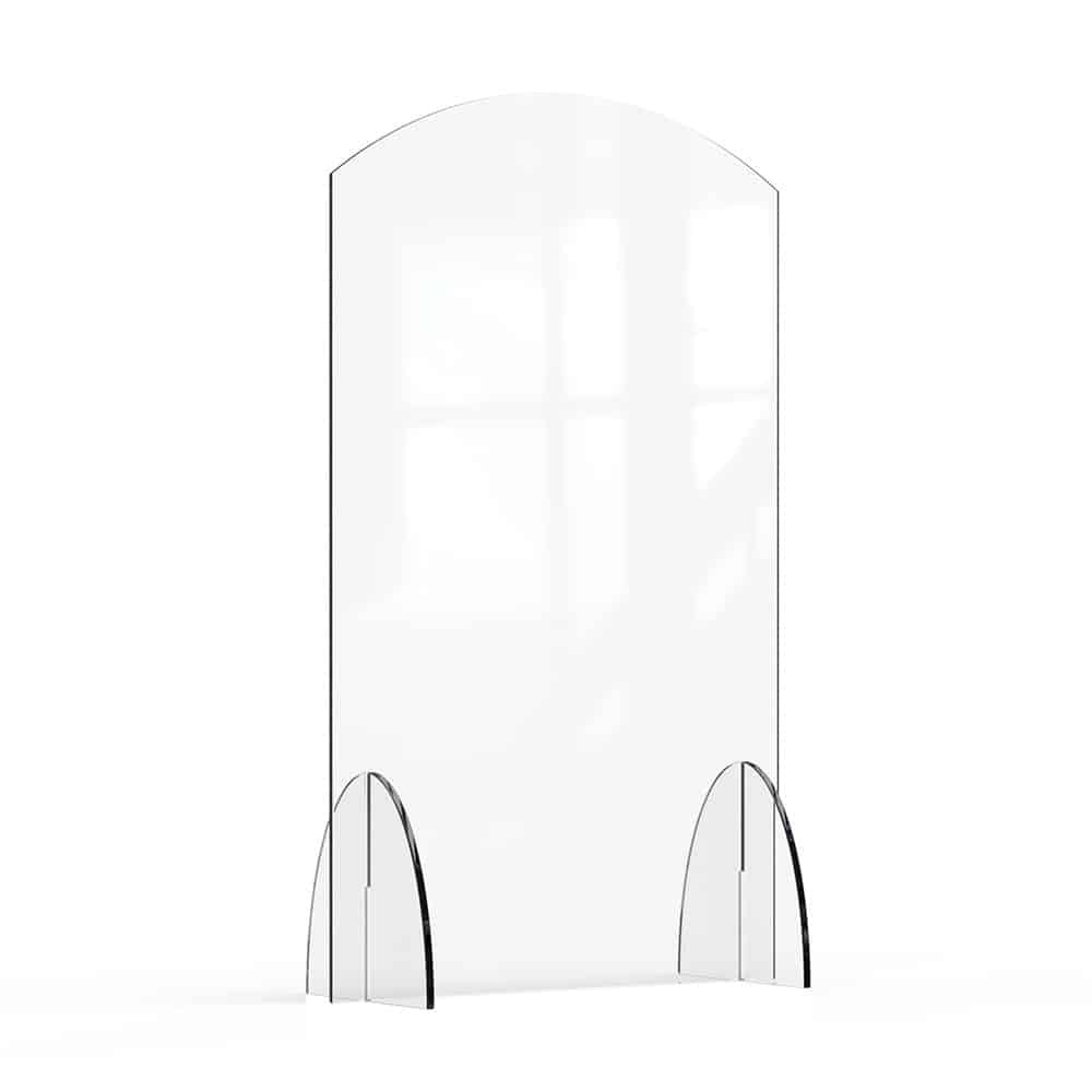 Rosseto Avant Guarde Acrylic Sneeze Guard, Clear - 24" x 10" x 40"