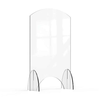 Rosseto Avant Guarde Acrylic Sneeze Guard, Clear - 24" x 10" x 40"
