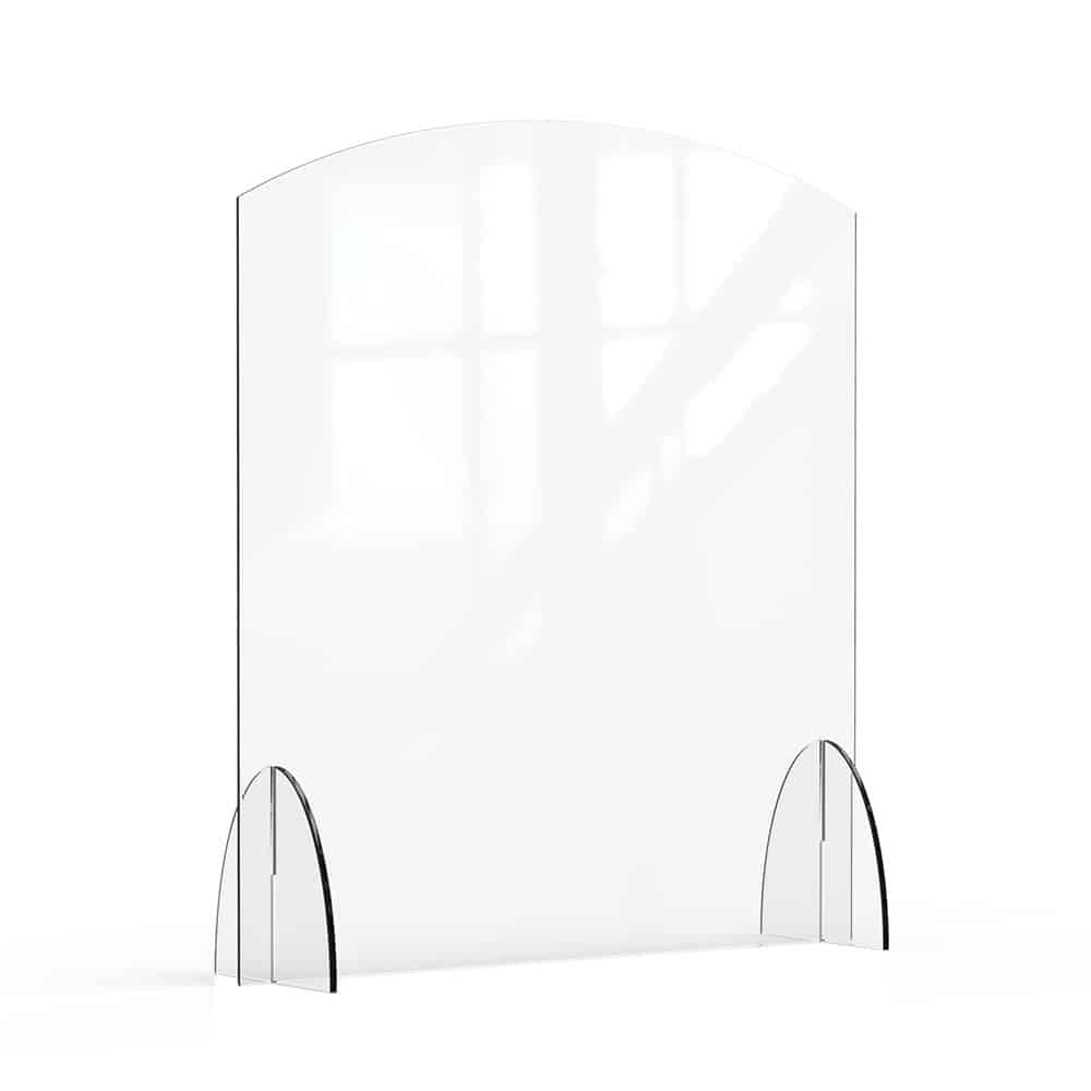 Rosseto Avant Guarde Acrylic Sneeze Guard, Clear - 36" x 10" x 40"