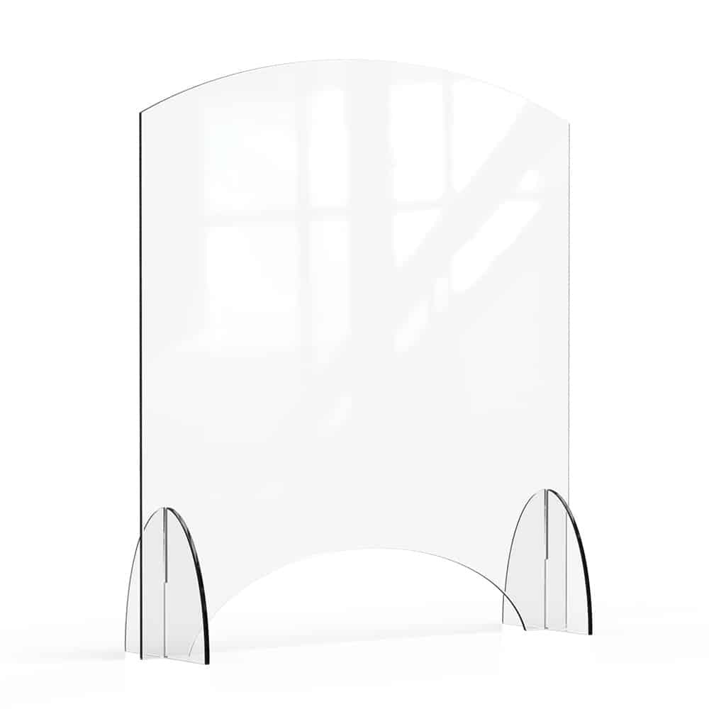 Rosseto Avant Guarde Acrylic Sneeze Guard, Clear - 36" x 10" x 40"