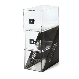 Rosseto Mosaic Acrylic Bakery Display Case, 12" Wide, Black - 7"