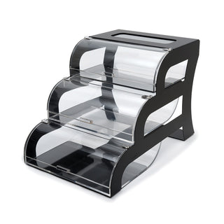 Rosseto Bakery Display Case, 15 1/2" High - Black
