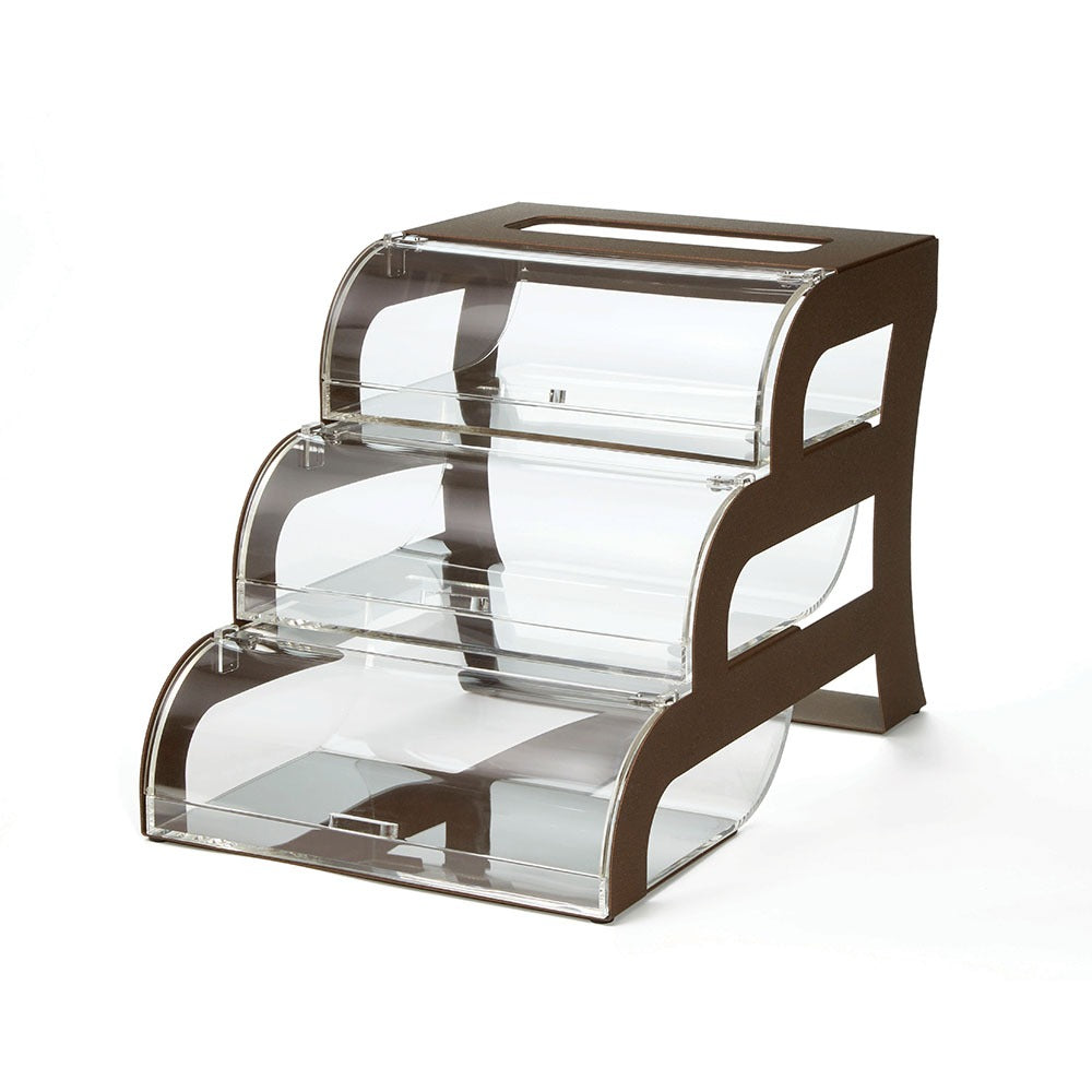 Rosseto Bakery Display Case, 15 1/2" High - Brown