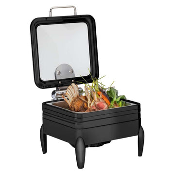 Rosseto CP402F De Luxe Stainless Steel Induction Chafer, 6.34 qt., Silver - Default Title