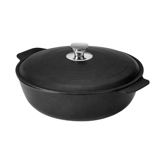 Rosseto CW0475BK Cooklite Cast Aluminum Casserole Dish, 4.75 qt., Black - Default Title