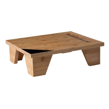 Rosseto CWBS Bamboo Pot Stand, 13 13/16" x 16 1/2", Brown - Default Title