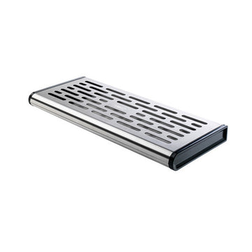 Rosseto EZ-PRO Catch Tray, 8" Wide, Silver - 17 7/8"