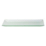 Rosseto Kalderon Zenit Glass Tray, 7 15/16" x 22 1/2" - White