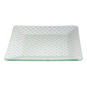 Rosseto Kalderon Zenit Glass Platter, 13 7/8" x 13 7/8" - White