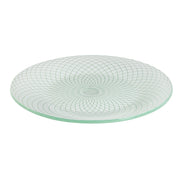 Rosseto Kalderon Spiro Glass Platter, 15 5/8" Diameter - White