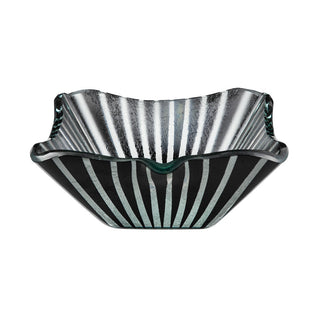 Rosseto Kalderon Stelo Glass Bowl, 9 1/2" x 9 1/2", 6/Set - Black