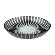 Rosseto Kalderon Stelo Glass Bowl, 14 3/16" Diameter, 2/Set - Black