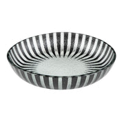 Rosseto Kalderon Stelo Glass Bowl, 10 13/16" Diameter, 2/Set - Black