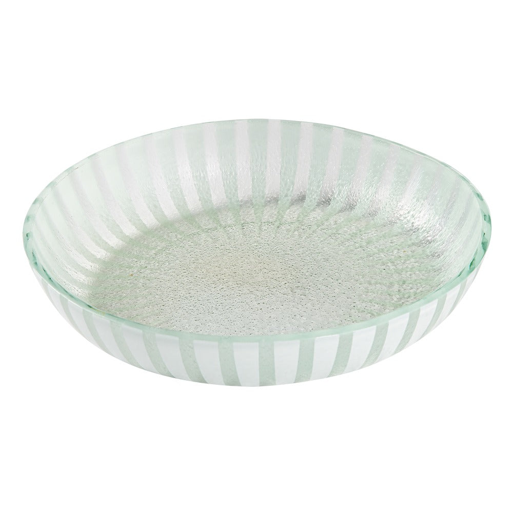Rosseto Kalderon Stelo Glass Bowl, 10 13/16" Diameter, 2/Set - White