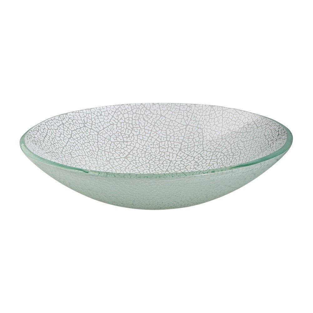 Rosseto Kalderon Radici Glass Bowl, 14 3/16" Diameter - White