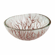 Rosseto Kalderon Radici Glass Bowl, 7 15/16" Diameter, 3/Set - Red